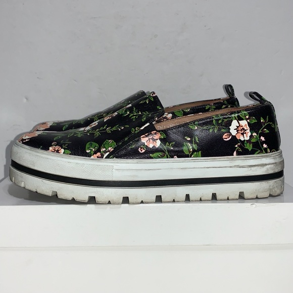 Halogen Black Floral Platform Slip-on Sneakers - Picture 3 of 7